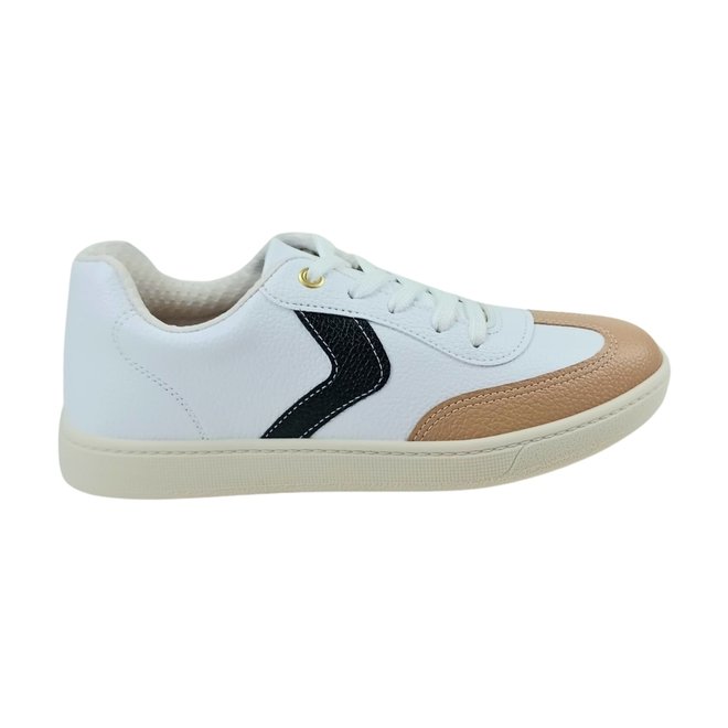 Tênis Casual Beira Rio Floather Branco/Bege/Preto Feminino Branco 1