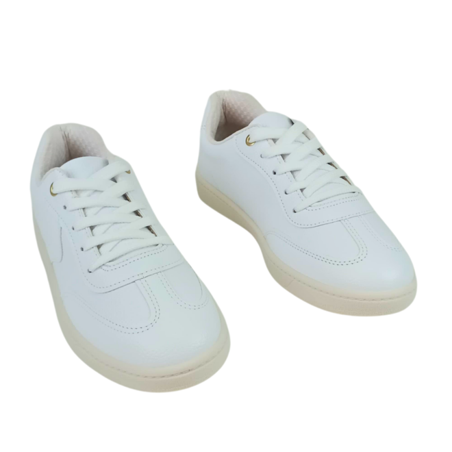Tênis Casual Beira Rio Napa Floather Napoli Branco Feminino Branco 2