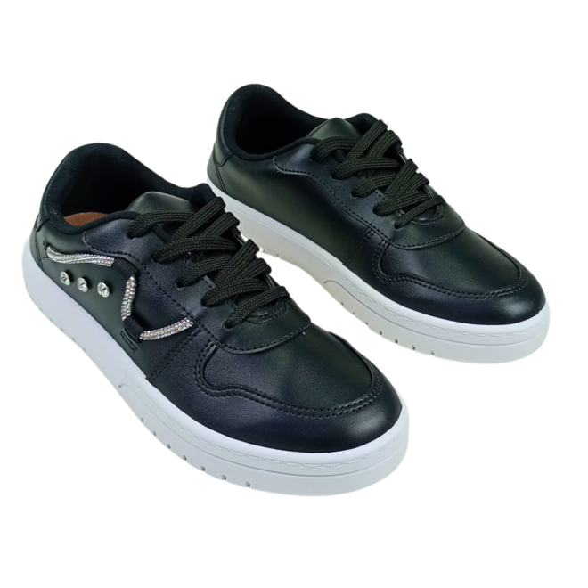 Tênis Casual Moleca Napa Sardenha Neo Preto Feminino Preto 2