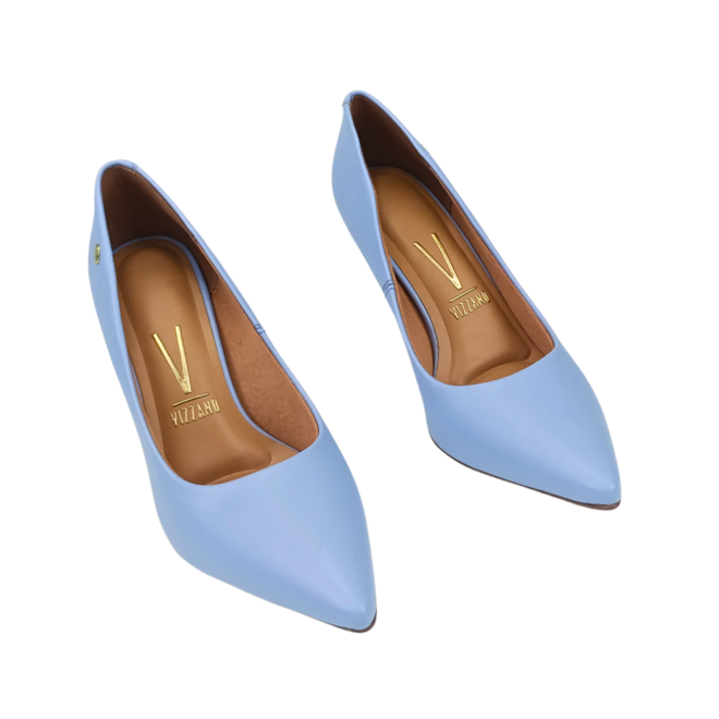 Sapato Scarpin Vizzano Pelica Jeans Feminino Azul 2