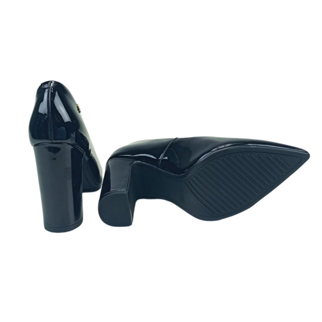 Sapato Scarpin Vizzano Verniz Premium Preto Feminino Preto 3