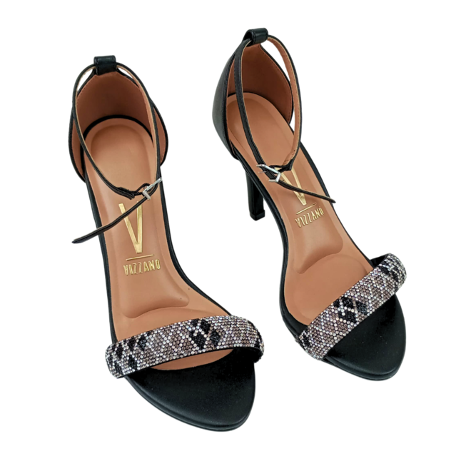 Sandália Vizzano Preto/Jet-Cristal/Black Diamond Feminina Preto 2