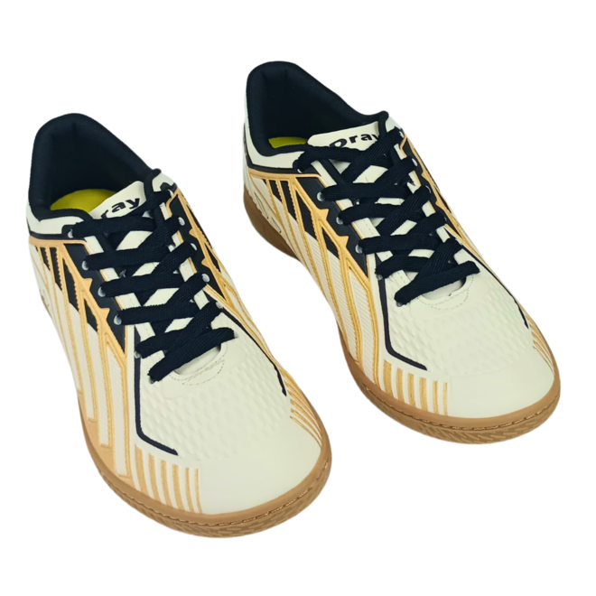 Tênis Dray Futsal Creme/Preto Adulto Masculino Bege 2