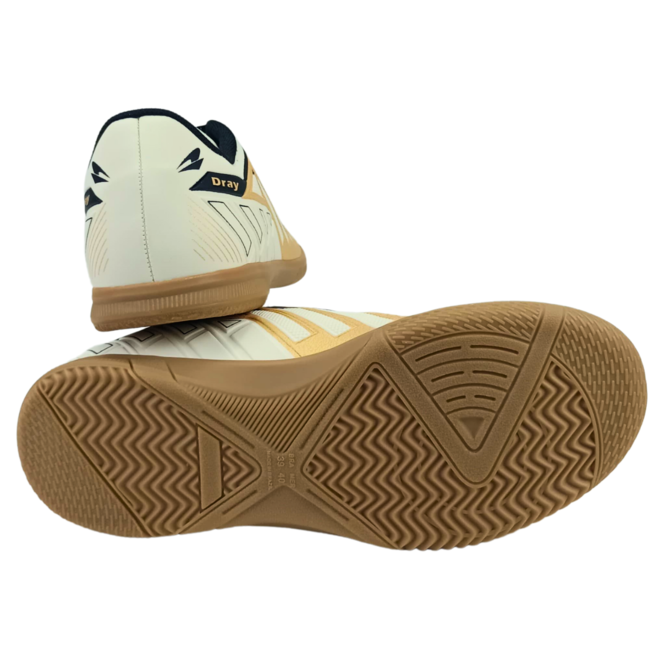 Tênis Dray Futsal Creme/Preto Adulto Masculino Bege 3
