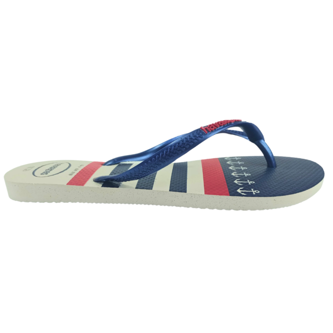 Chinelo Havaianas Slim Nautical Bege Palha/Rose Gold Feminino Bege 1