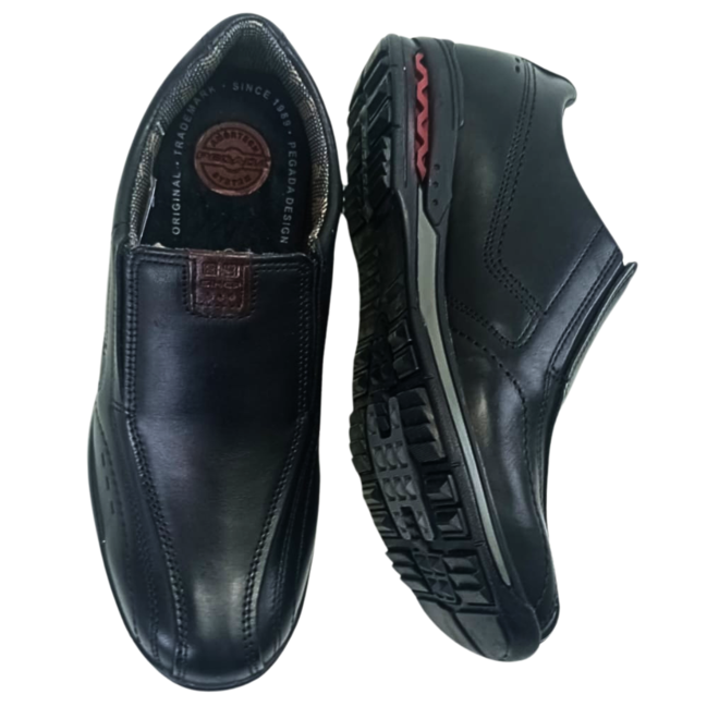 Sapatênis Pegada Anilina Preto/Washed Bordo Masculino Preto 3