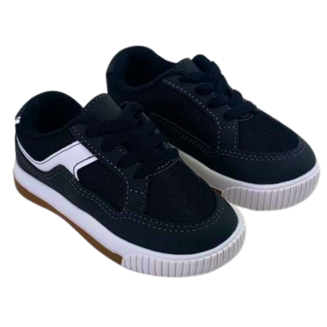 Tênis Casual Molekinho Napa Floter Preto/Branco Menino Preto 2