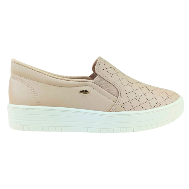 Tênis Slip On Dakota Almeria Machiato Feminino Bege