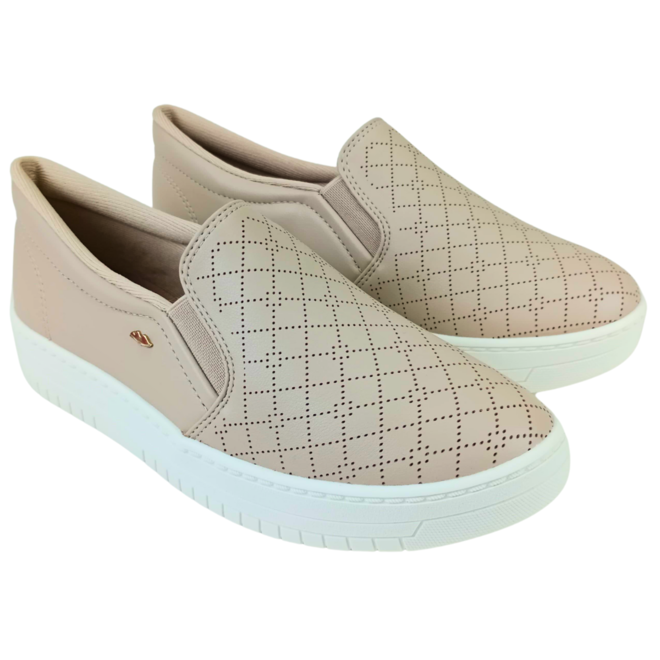 Tênis Slip On Dakota Almeria Machiato Feminino Bege 2
