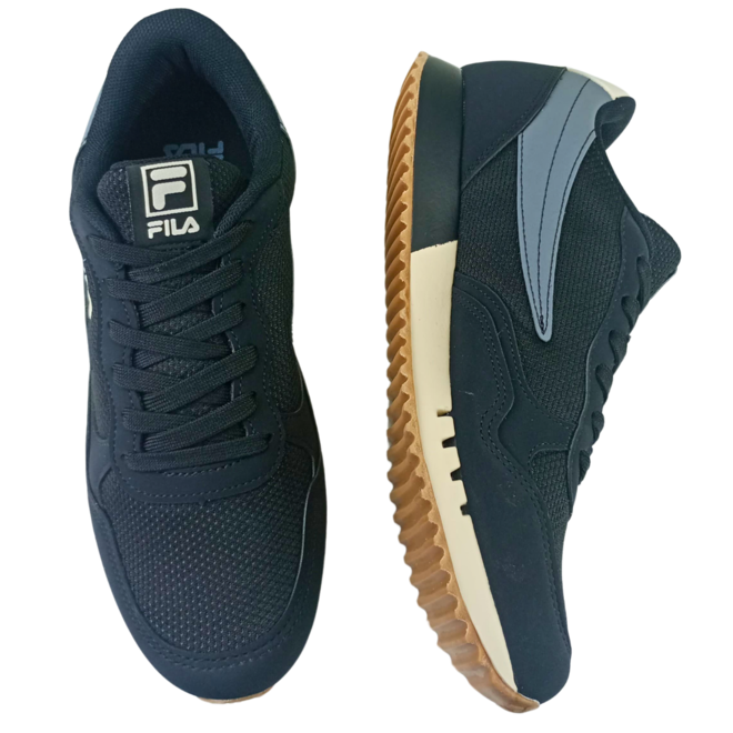 Tênis Fila Shoes Euro Jogger Sport II Preto/Bege/Cinza Masculino Preto 2