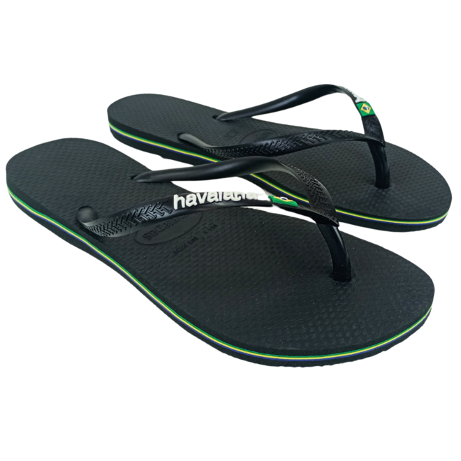 Chinelo Havaianas Slim Brasil Preto Feminino Preto 2