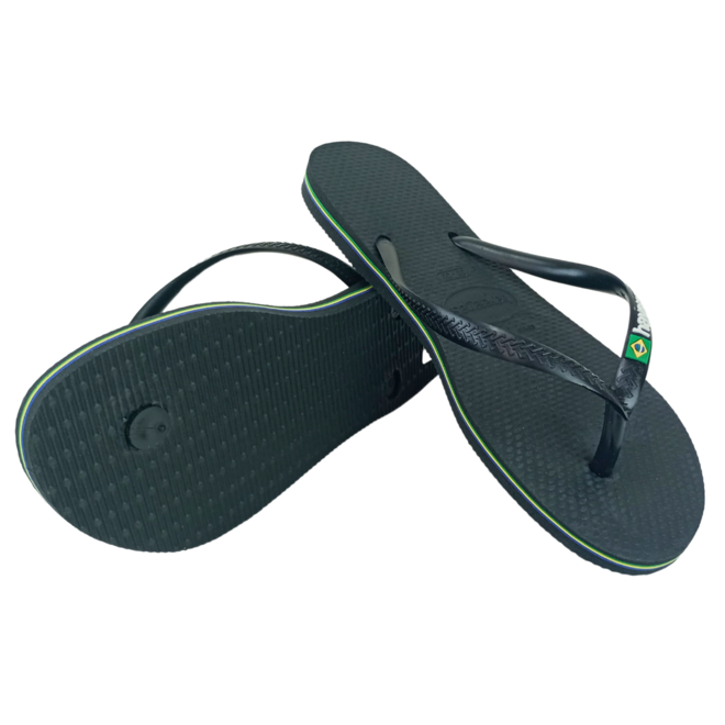 Chinelo Havaianas Slim Brasil Preto Feminino Preto 3