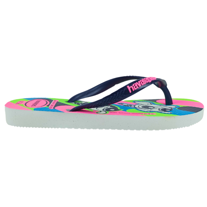 Chinelo Havaianas Kids Slim PowerPuff Branco Menina Branco 1