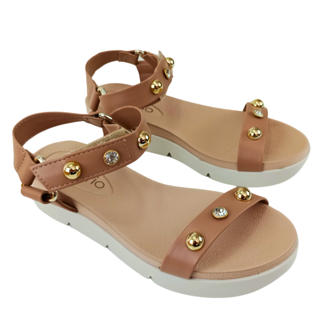 Sandália Beira Rio Napa Turim Nude Feminina Marrom 2