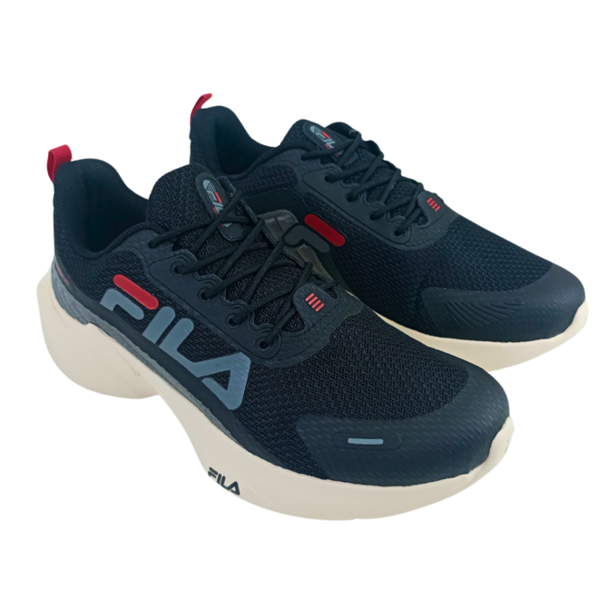 Tênis Fila Progress Lite Preto/Grafite/Vermelho Masculino Preto 2