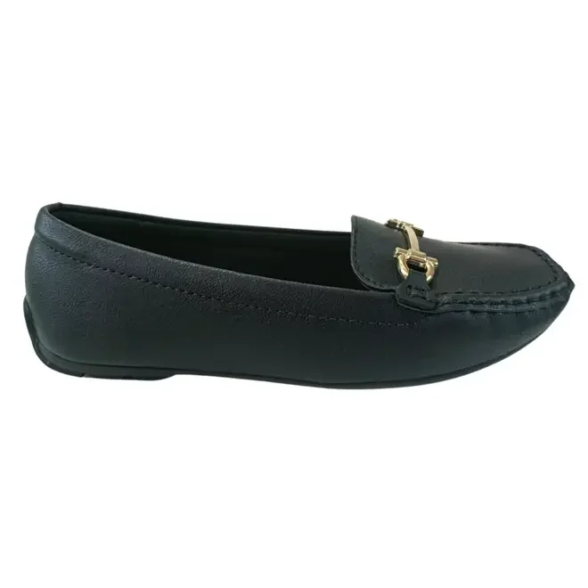 Sapato Modare Mocassim Napa Floather Preto Feminino Preto 1