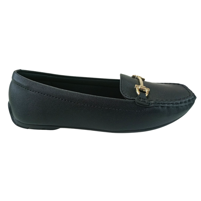 Sapato Modare Mocassim Napa Floather Preto Feminino Preto 2