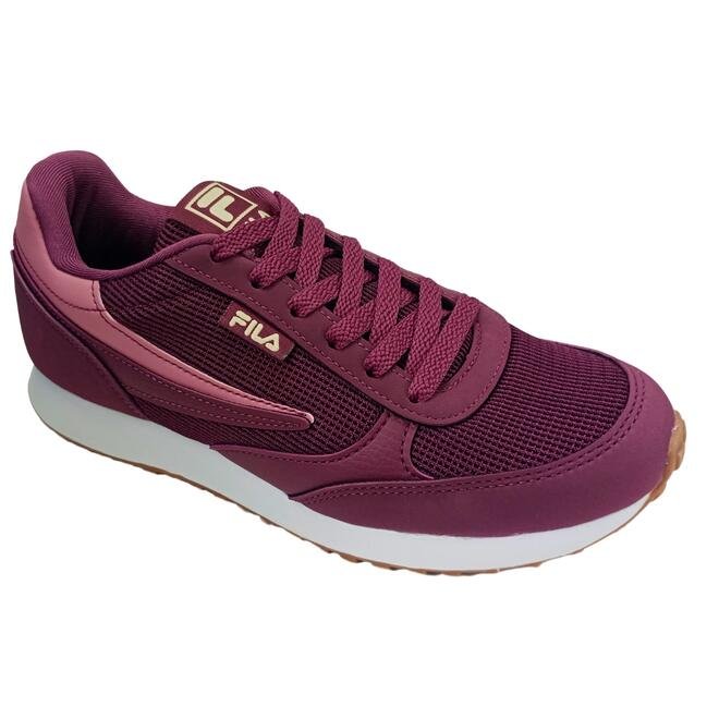 Tênis Fila Renno Classic Borgonha/Rosa/Bege Feminino Borgonha 2