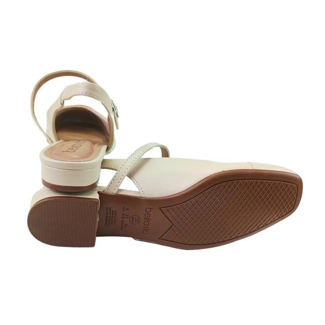 Sapato Beira Rio Napa Turim/Verniz Creme Feminino Creme 5