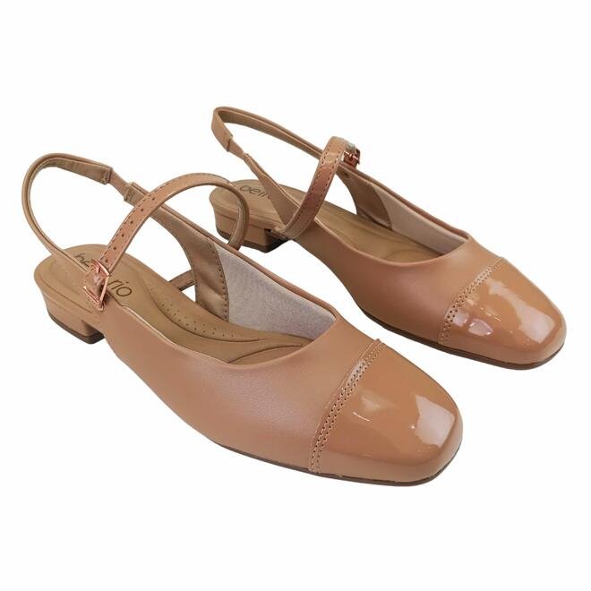Sapato Beira Rio Napa Turim/Verniz Nude Feminino Nude 3