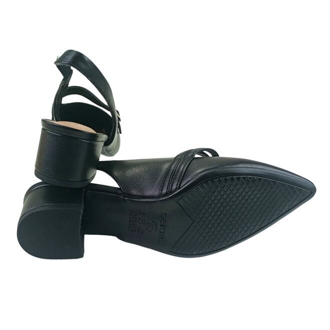 Sapato Beira Rio Salto Grosso Napa Turim Preto Feminino Preto 5