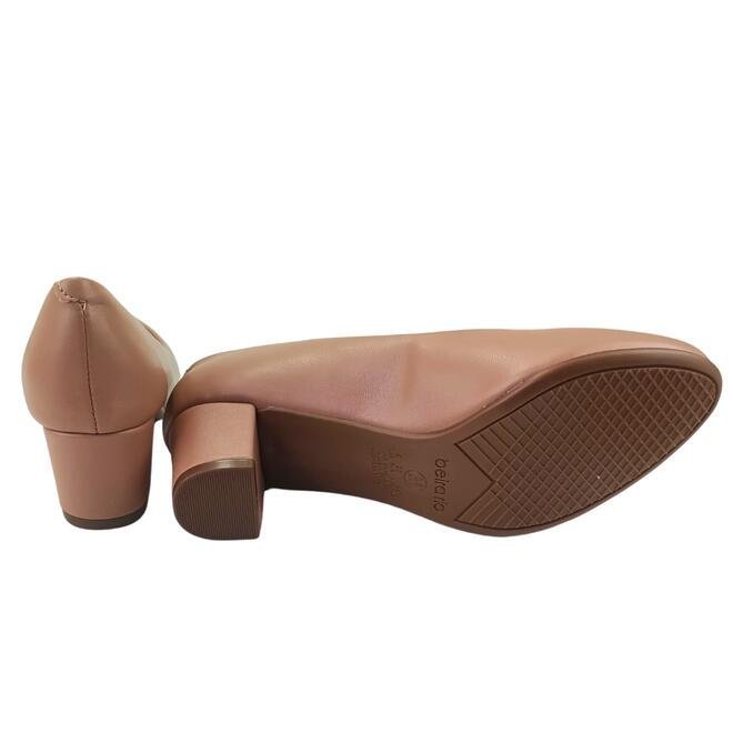 Sapato Beira Rio Scarpin Napa Turim Nude Feminino Nude 6
