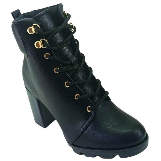 Bota Beira Rio Coturno Napa Floather Preto Feminina Preto 2