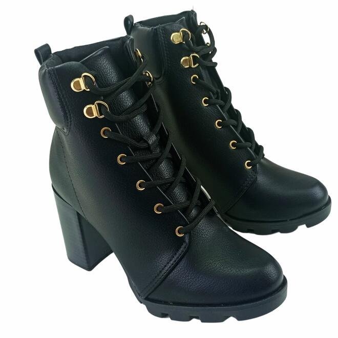 Bota Beira Rio Coturno Napa Floather Preto Feminina Preto 3