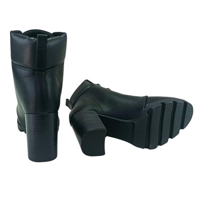 Bota Beira Rio Coturno Napa Floather Preto Feminina Preto 4