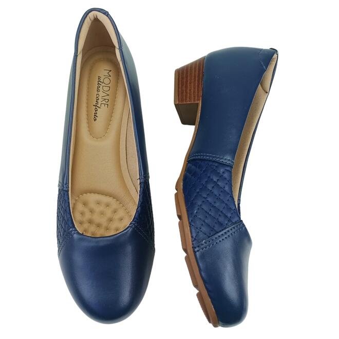 Sapato Modare Joanete Napa Sense Marinho Feminino Azul Marinho 4