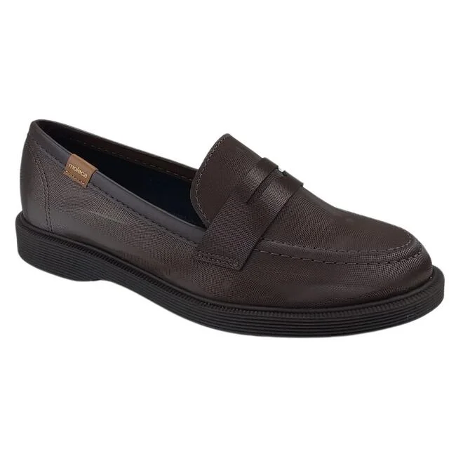 Sapato Moleca Mocassim Loafer Café/Bronze Feminino Café 2