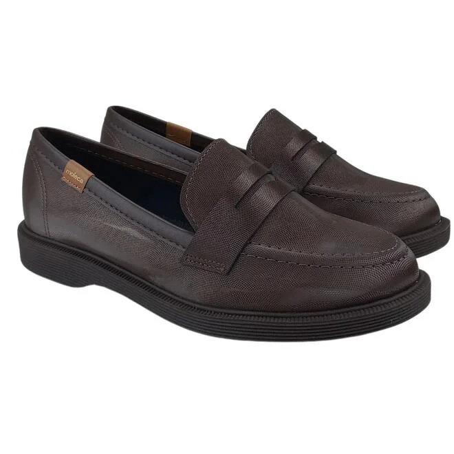 Sapato Moleca Mocassim Loafer Café/Bronze Feminino Café 3