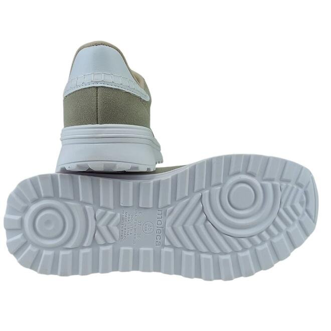 Tênis Moleca Camurção Napa Turim Branco Off Feminino Branco Off 5