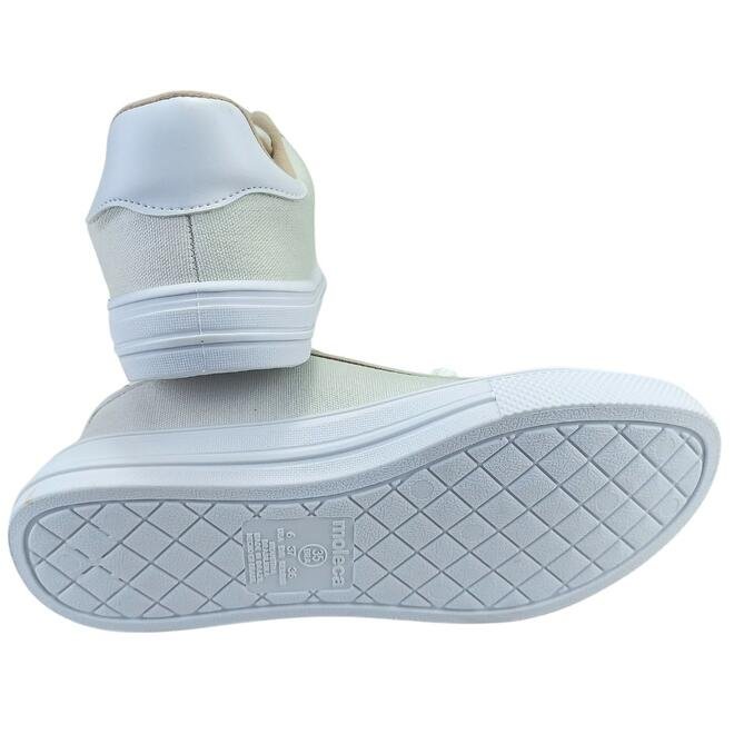 Tênis Moleca Casual Lona/Sider Branco Off Feminino Branco Off 5