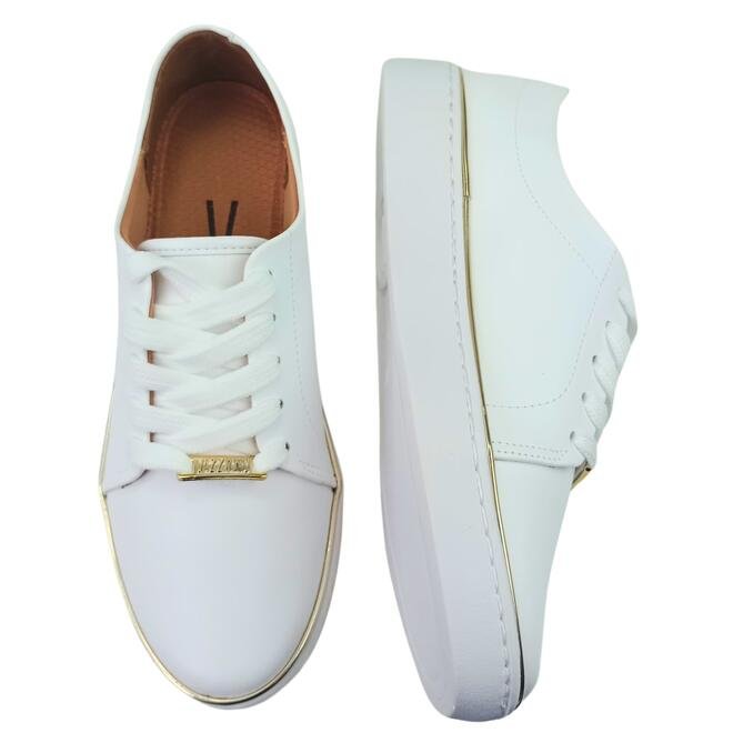 Tênis Casual Vizzano Pelica Branco Feminino Branco 3