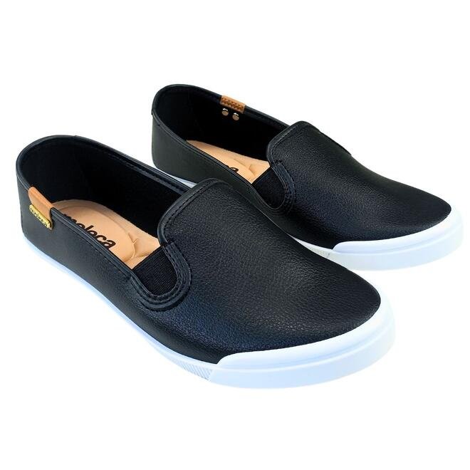 Sapatilha Moleca Napa Floather Preto/Camel Feminina Preto 3