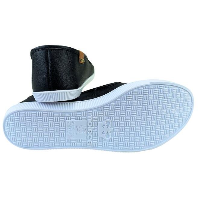 Sapatilha Moleca Napa Floather Preto/Camel Feminina Preto 5
