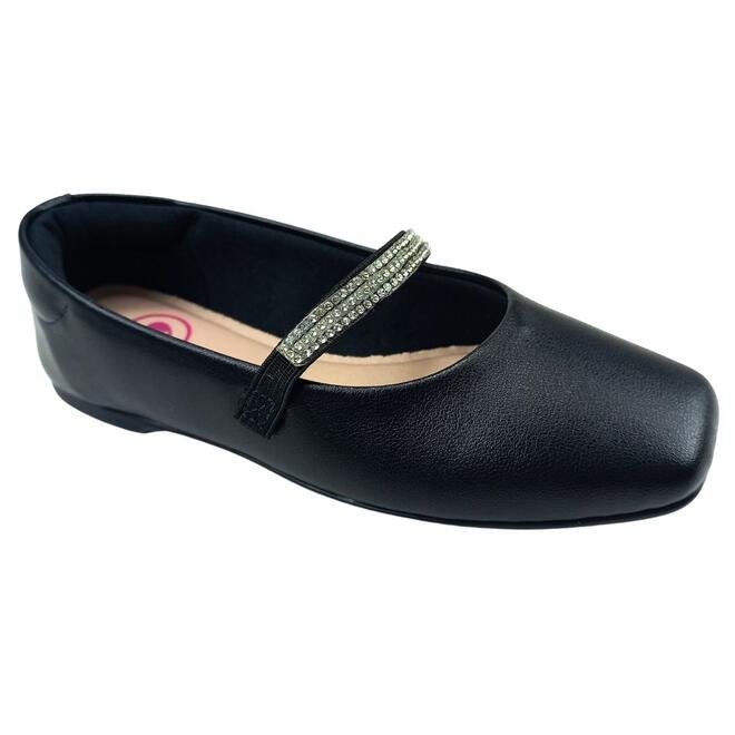 Sapatilha Molekinha Napa Turim Preto Menina Preto 2