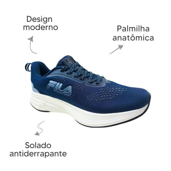 Tênis Fila Stride Marinho/Azul Cinzento/Lilás Feminino Azul Marinho 6