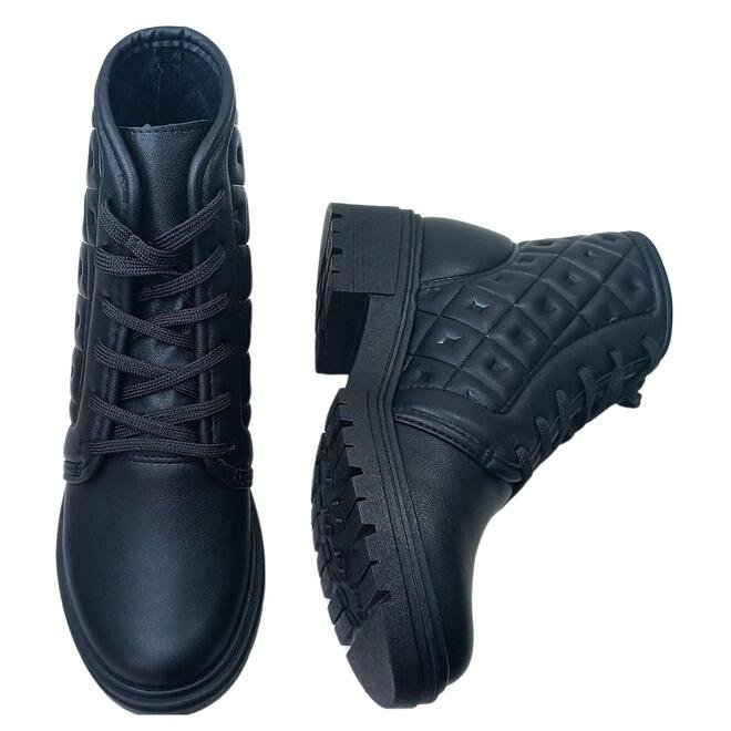 Bota Dakota Coturno Almeria Preto Feminina Preto 4