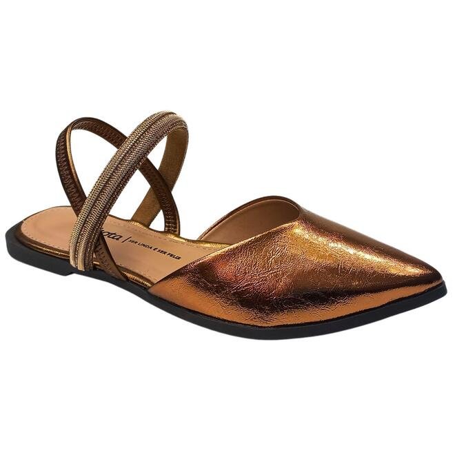 Sapato Dakota Lipka Bronze Tira Mel Feminino Bronze 2
