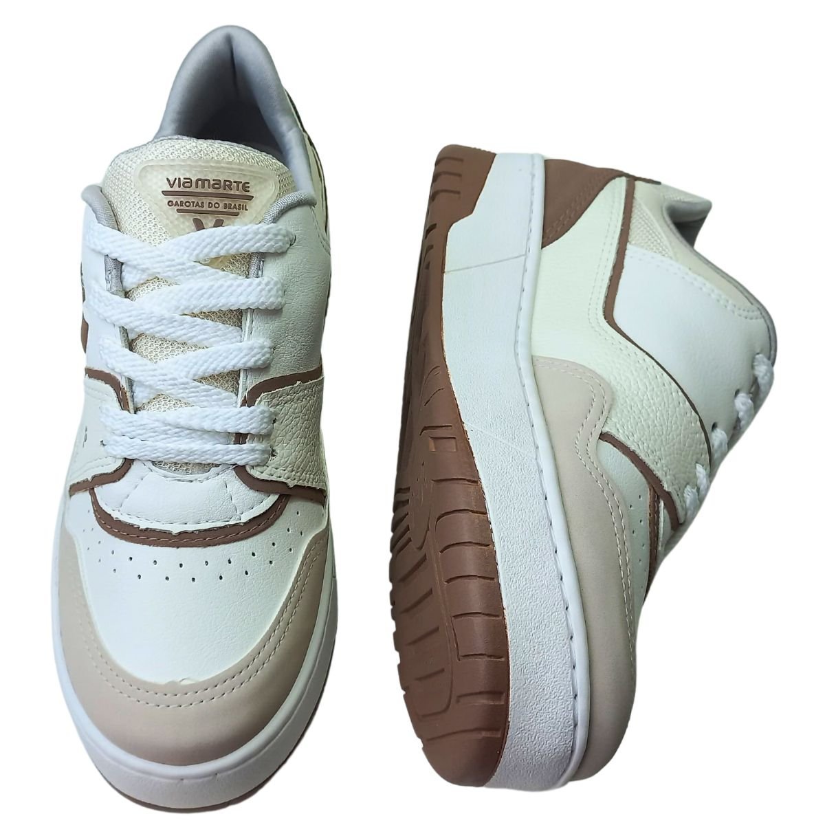 Tênis Via Marte Bege/Milk/Toffee/Marfim Feminino Bege 4
