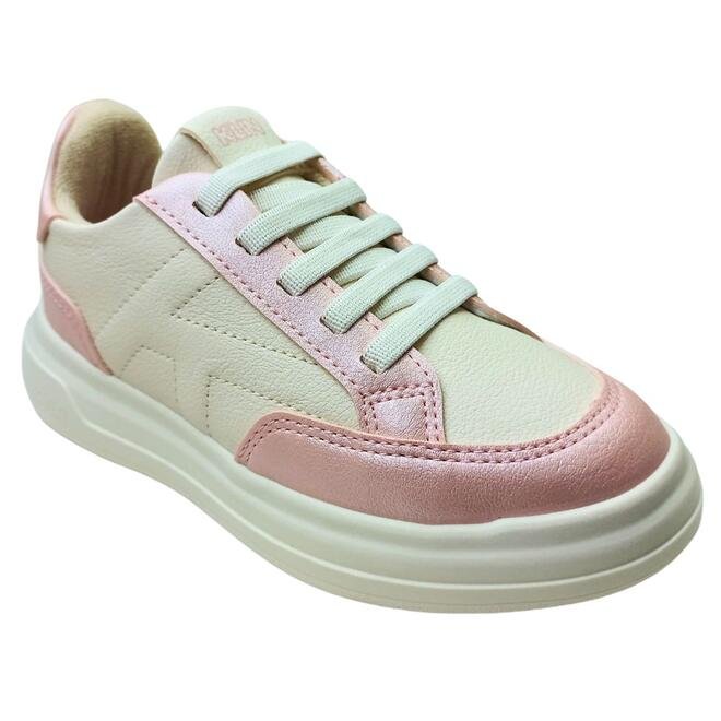 Tênis Klin Capri Mini Off White/Rosa Claro Menina Off White/Rosa 2