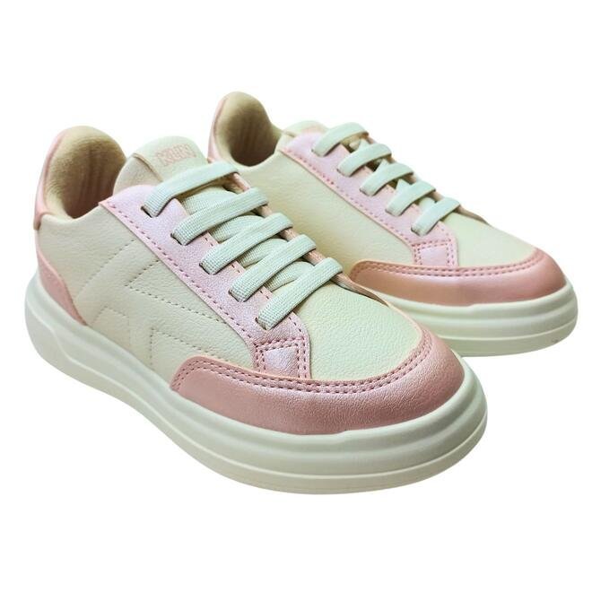 Tênis Klin Capri Mini Off White/Rosa Claro Menina Off White/Rosa 3