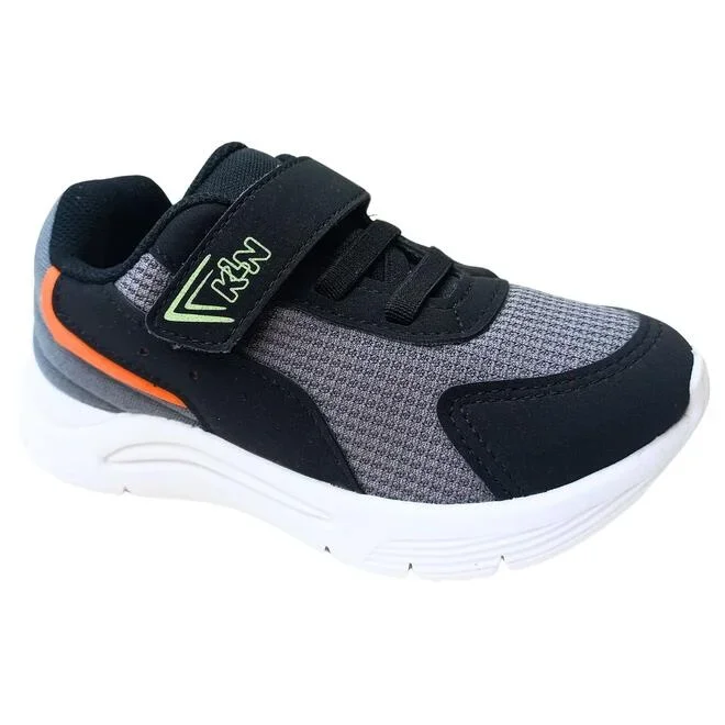 Tênis Klin New Sport Mini Preto/Grafite/Lima Menino Preto 2