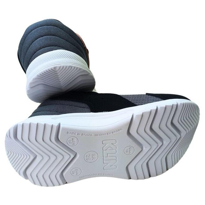 Tênis Klin New Sport Mini Preto/Grafite/Lima Menino Preto 5