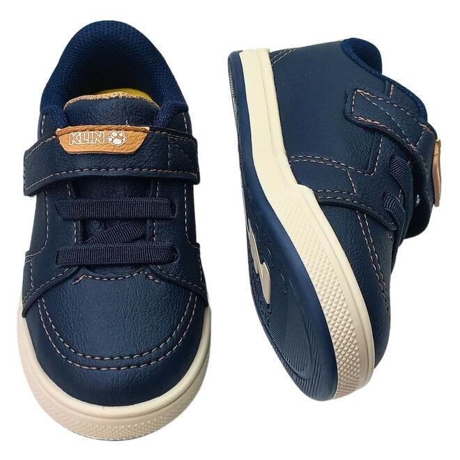 Sapato Klin Flyer Baby Marinho/Capuccino Menino Marinho 4