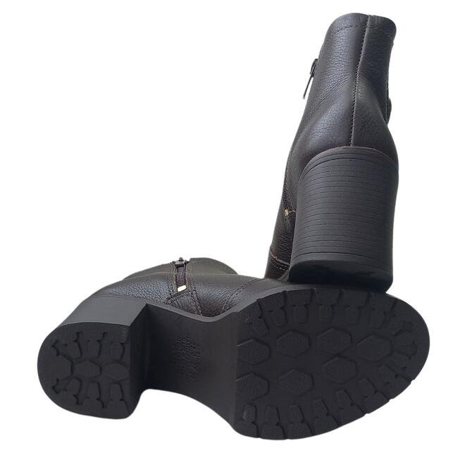 Bota Dakota Cano Curto Harlyn Chocolate Feminina Chocolate 5