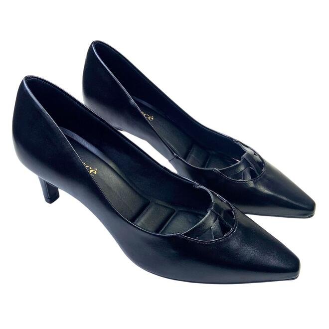 Sapato Scarpin Bebecê Napa Egeu Preto Feminino Preto 3