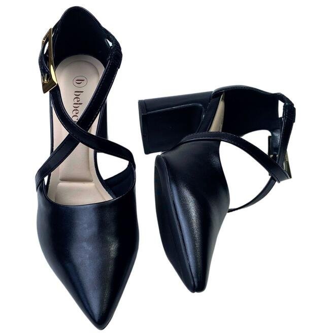 Sapato Canoinha Bebecê Napa Egeu Preto Feminino Preto 4